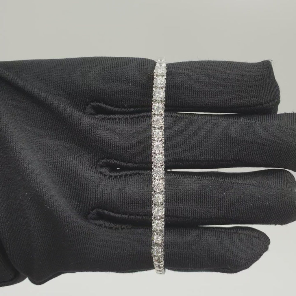 Tennis Bracelet - 18K White Gold