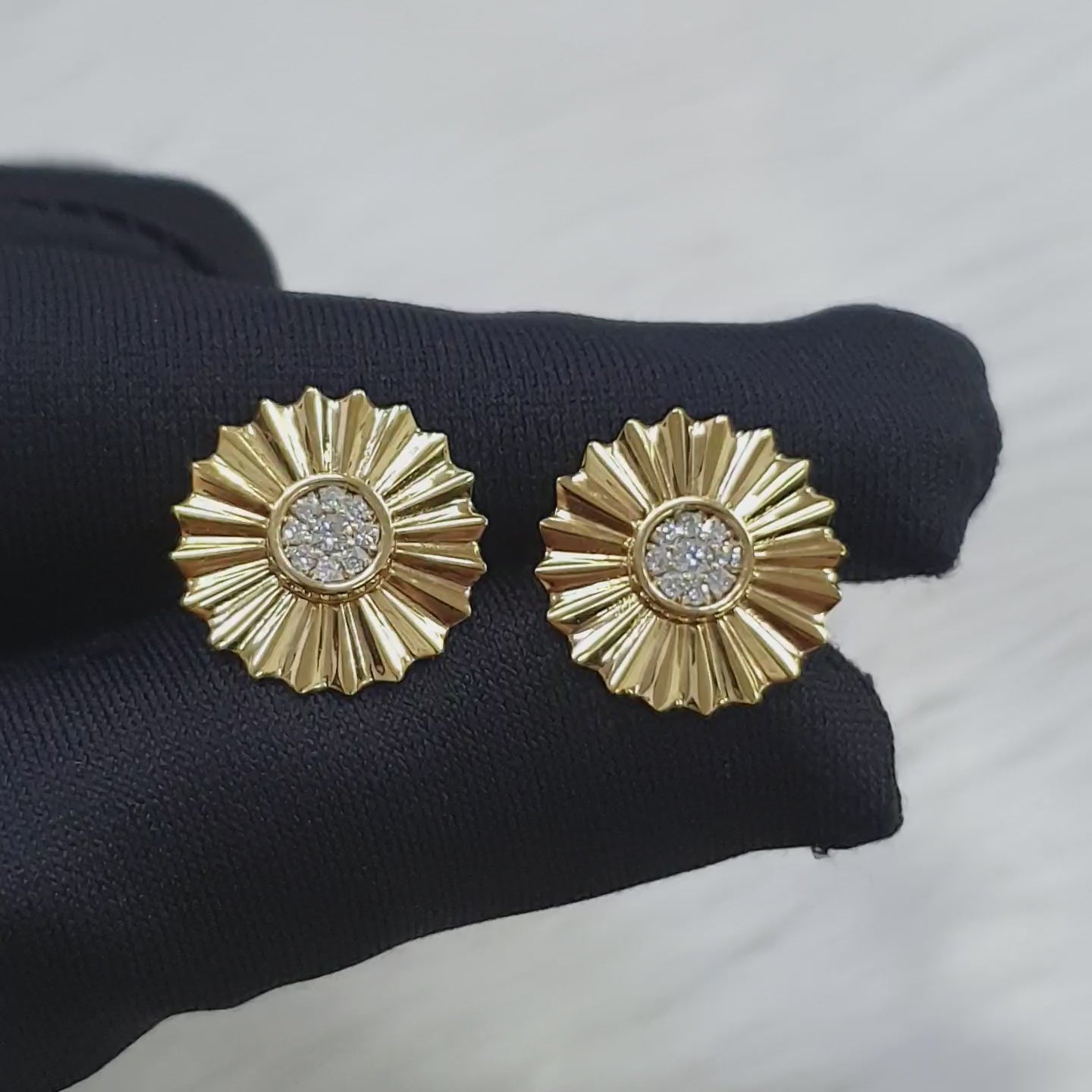 Pair Earrings -18K Yellow Gold
