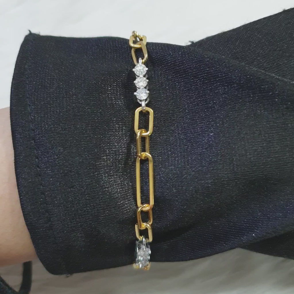 Bracelet - 18K Yellow/White Gold