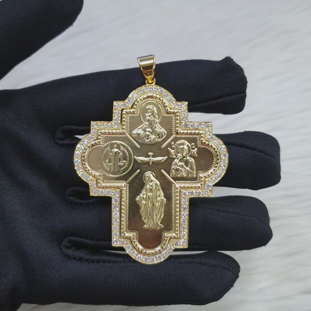 Cross Pendant - 18K Yellow Gold (SOLD - INQUIRE FOR MADE TO ORDER)