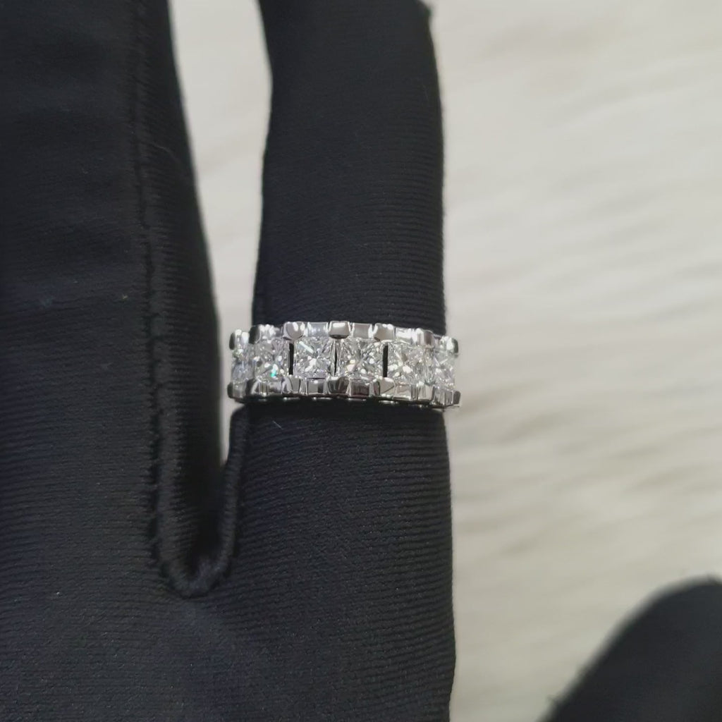 Half Eternity Ring - 14K White Gold