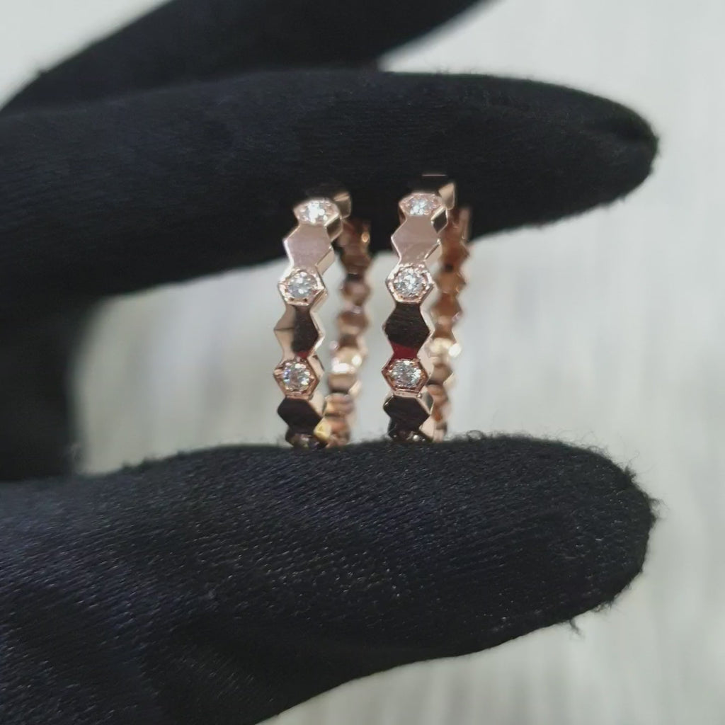 Hoop Earring - 18K Rose Gold