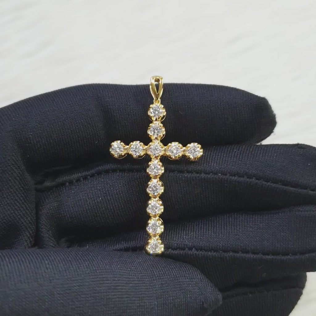 Cross Pendant - 18K Yellow Gold
