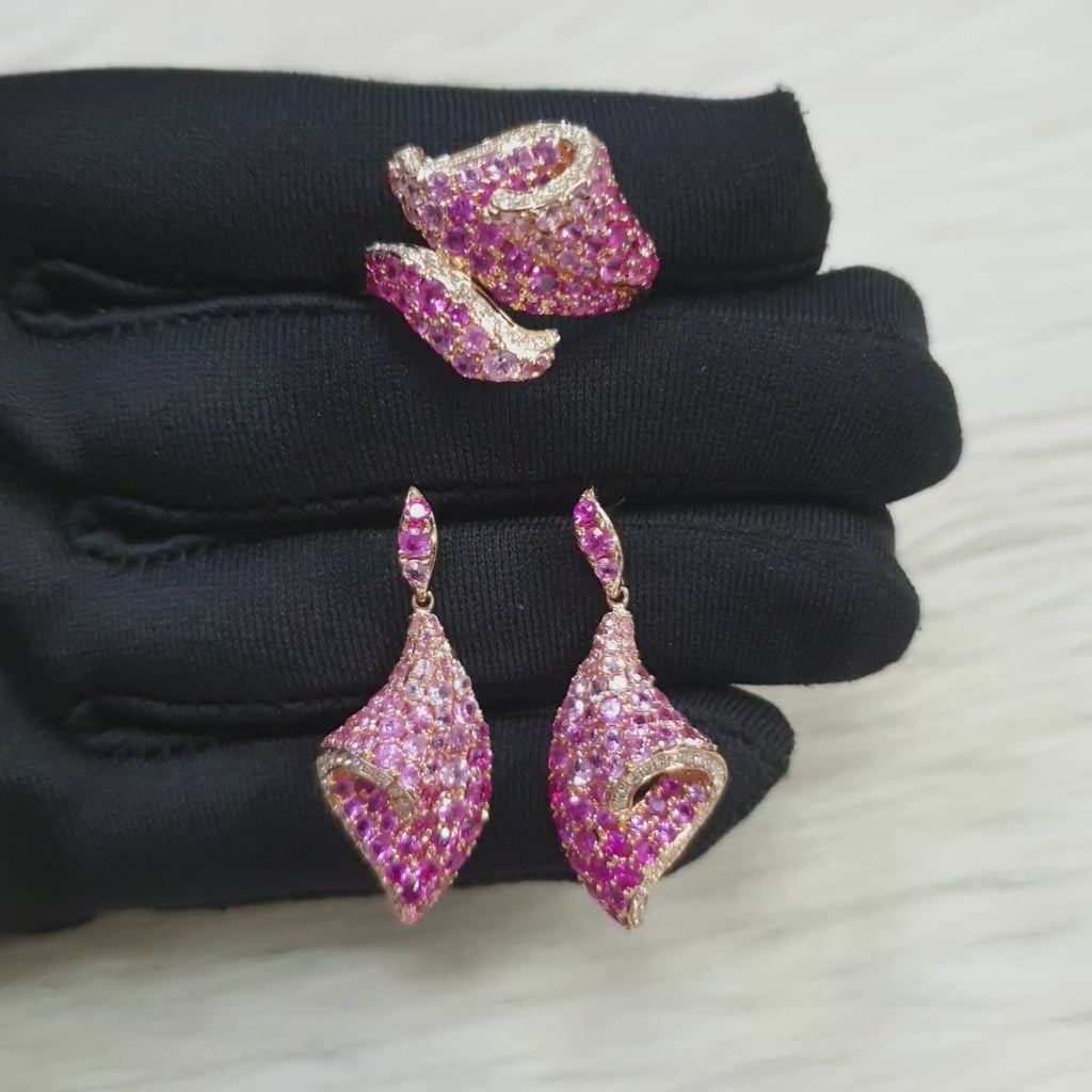 Pink Terno Dangling - 18K Rose Gold